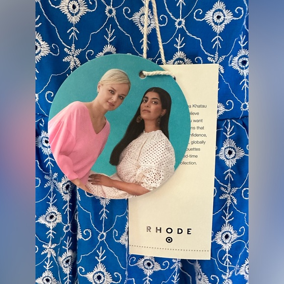 RHODE x Target Light Blue Eyelet Mini Dress - Picture 13 of 16